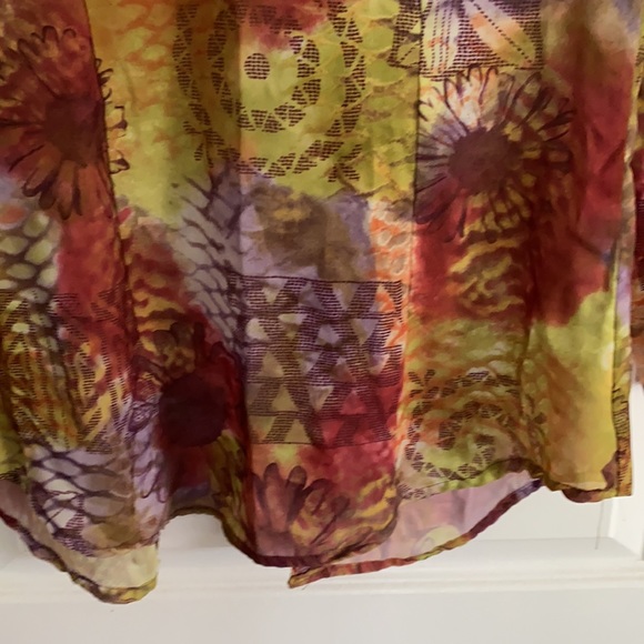 VINTAGE 1990s Express sheer blouse small super cosmic - Picture 8 of 8